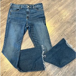 Ariat High Rise Flair Jeans size 33 with raw hem